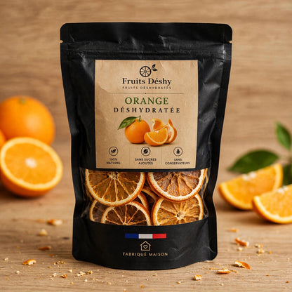 Oranges déshydratés – 100 % fruit, sans sucres ajoutés