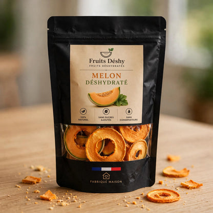 Melon déshydraté – 100 % fruit, sans sucres ajoutés