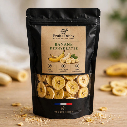 Bananes Chips déshydraté – 100 % fruit, sans sucres ajoutés