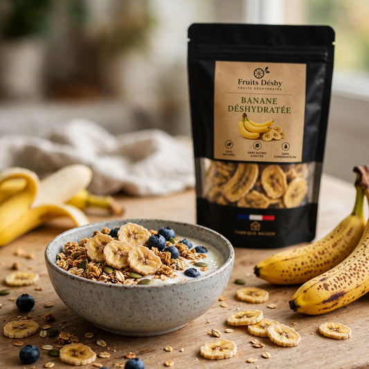 Bananes Chips déshydraté – 100 % fruit, sans sucres ajoutés