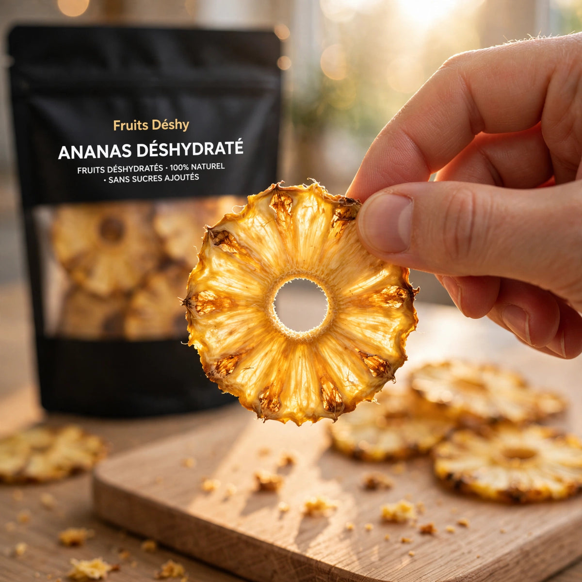 Ananas déshydraté – 100 % fruit, sans sucres ajoutés
