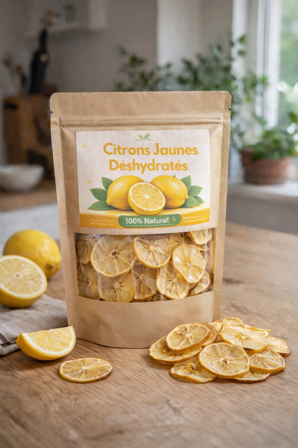 Citrons jaunes déshydratés