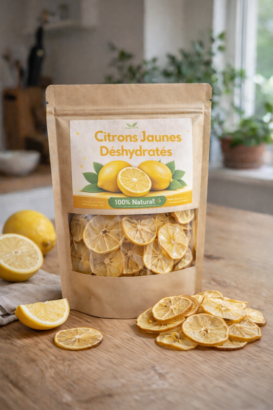 Citrons jaunes déshydratés